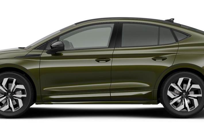 Grøn Skoda Enyaq fra 2026