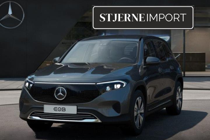 Grå Mercedes EQB250+ fra 2025 set udefra