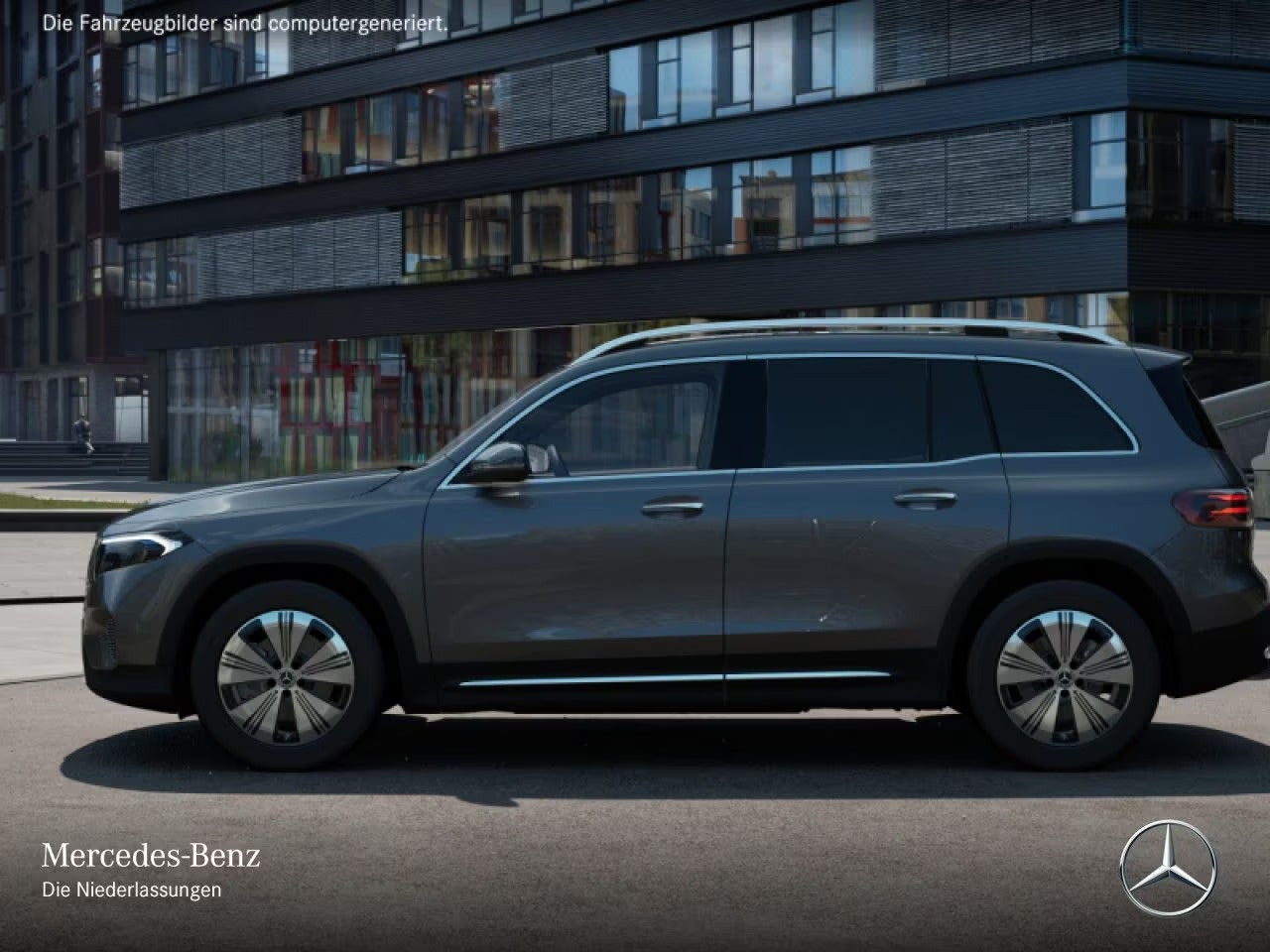 Grå Mercedes EQB250+ fra 2025