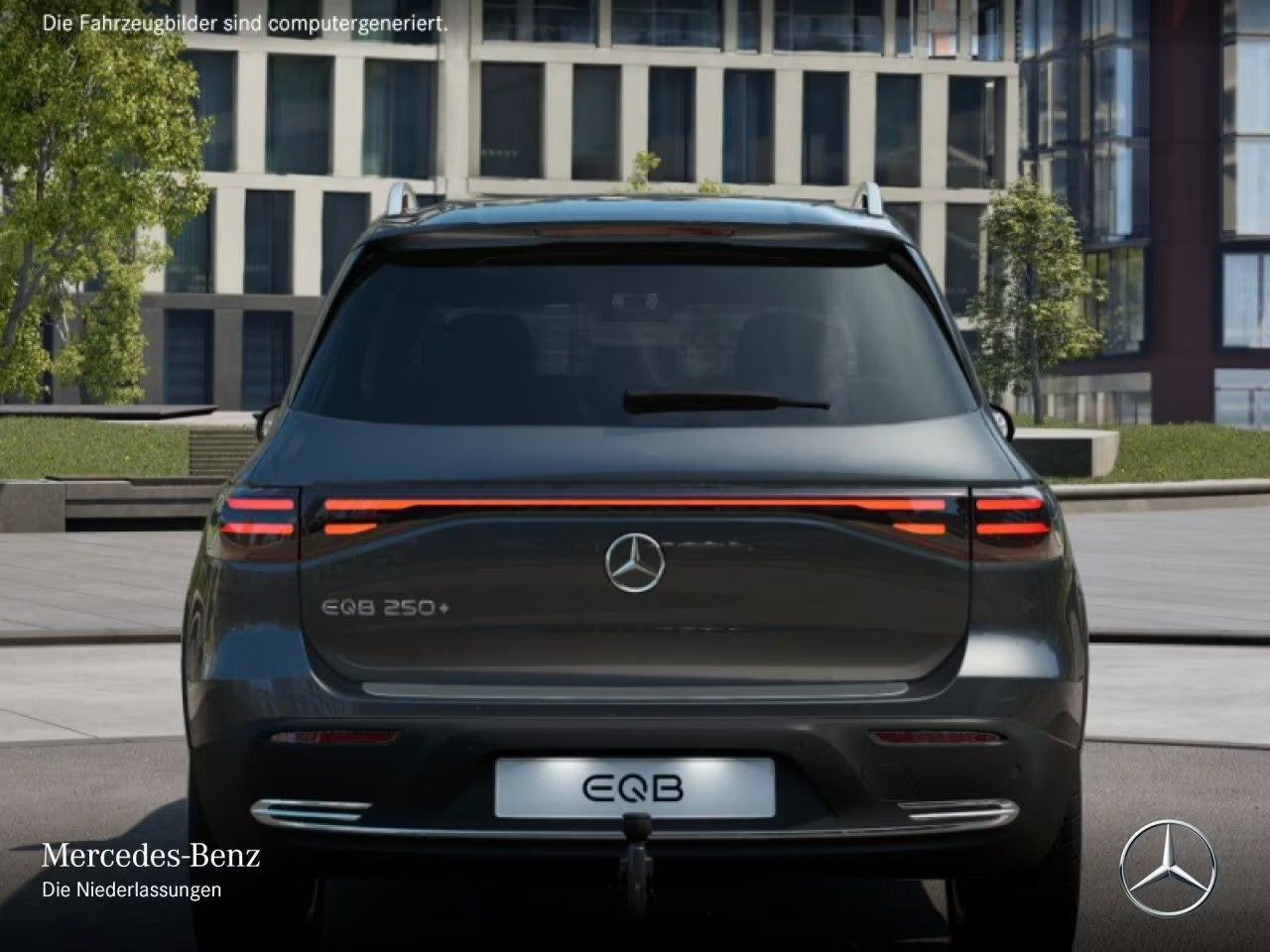 Grå Mercedes EQB250+ fra 2025