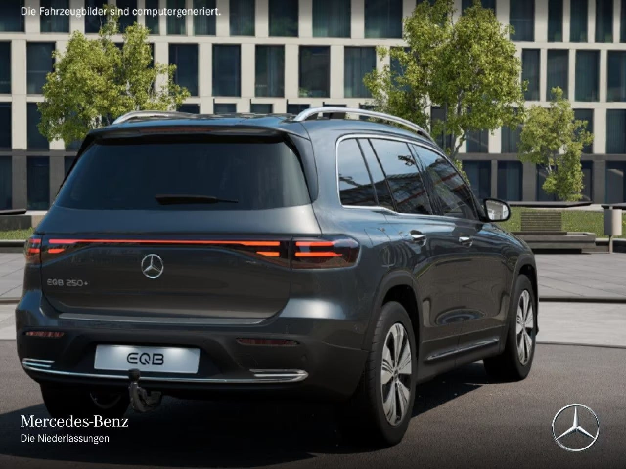 Grå Mercedes EQB250+ fra 2025