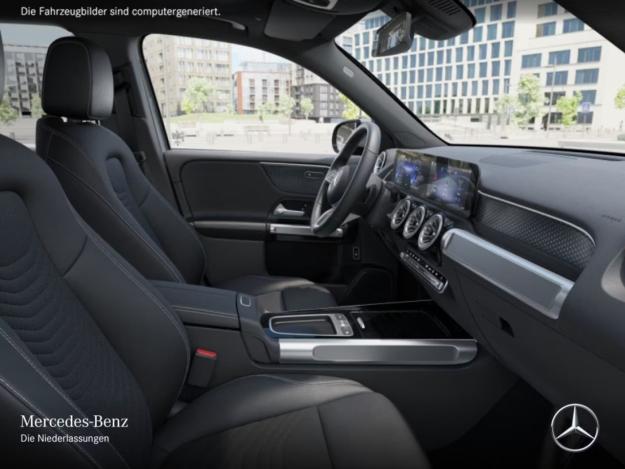 Grå Mercedes EQB250+ fra 2025