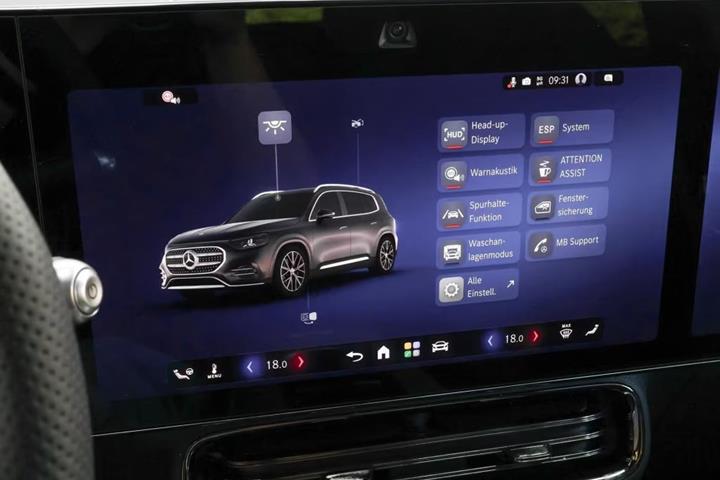 Sort Mercedes GLB250+ fra 2026