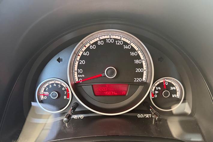 Blå VW UP! fra 2017