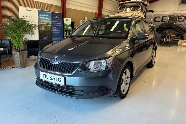 Grå Skoda Fabia fra 2017