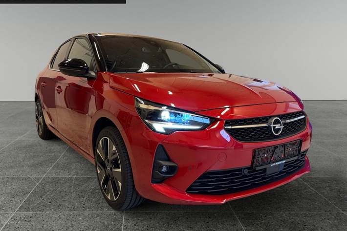 Rød Opel Corsa-e fra 2023
