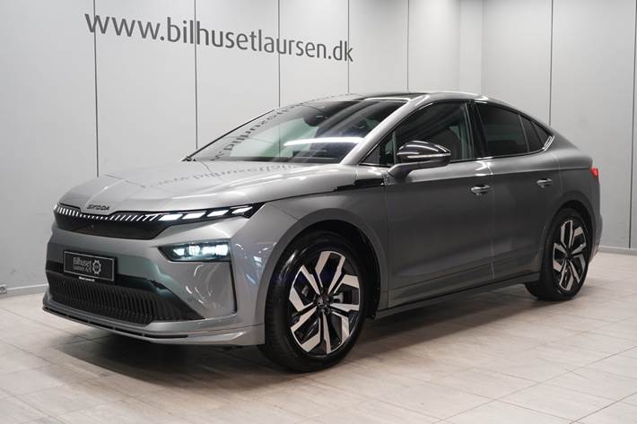 Grå Skoda Enyaq fra 2025