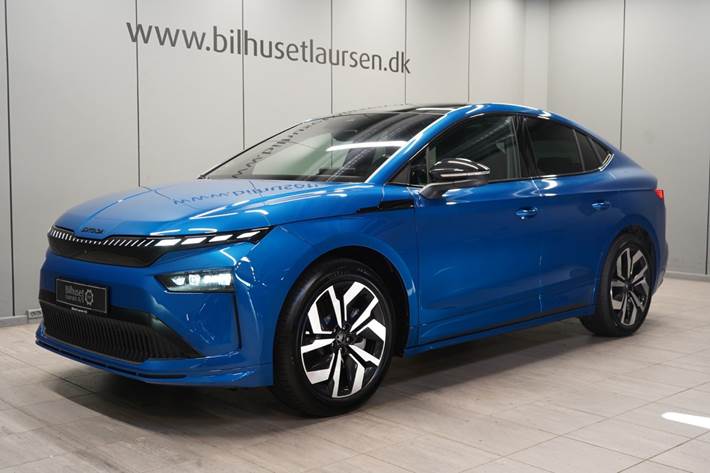 Blå Skoda Enyaq fra 2026