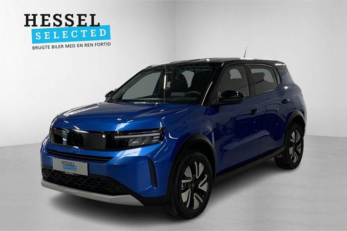 Blå Opel Frontera fra 2025 set udefra