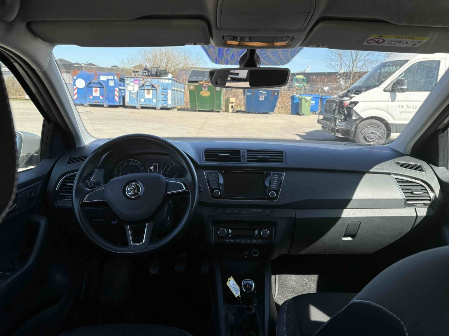 Beige Skoda Fabia fra 2019