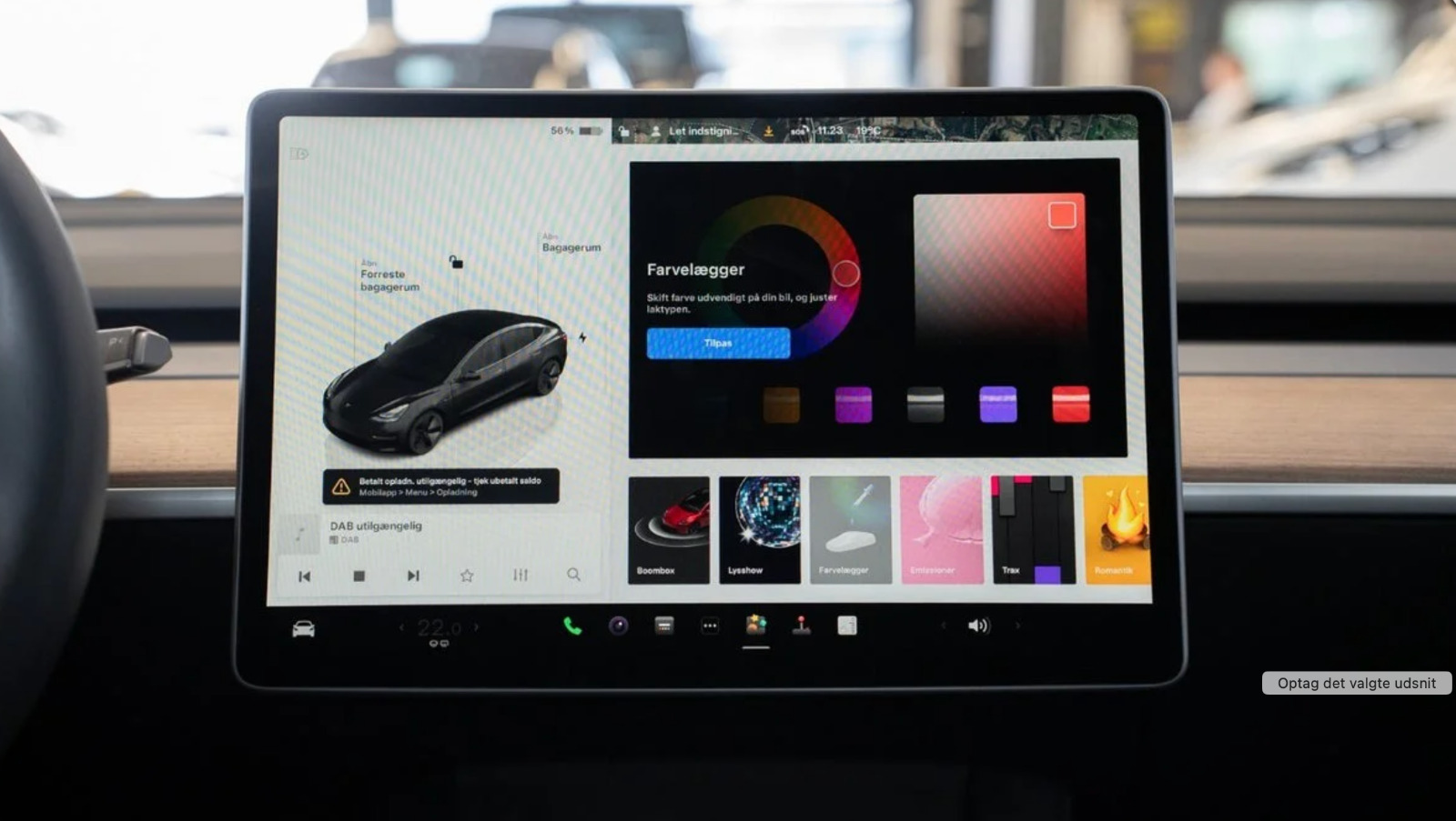 Sort Tesla Model 3 fra 2023