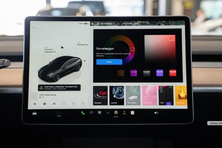 Sort Tesla Model 3 fra 2023