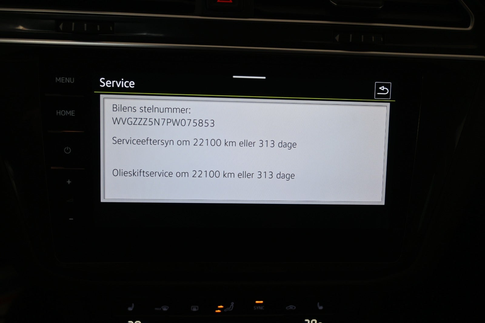 Rød VW Tiguan fra 2023
