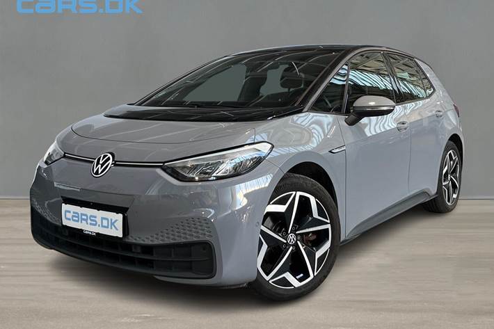 Grå VW ID.3 fra 2023 set udefra