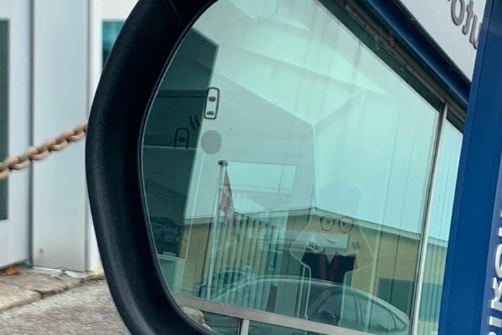 Blå Ford Fiesta fra 2021