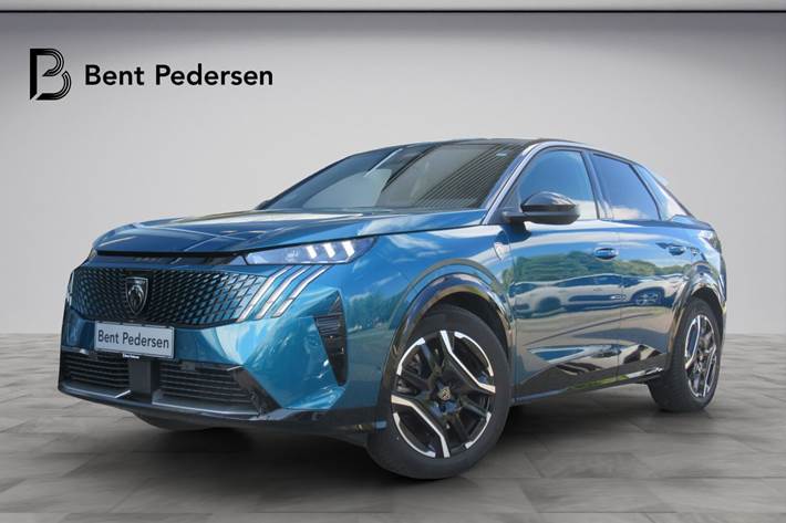 Blå Peugeot e-3008 fra 2025