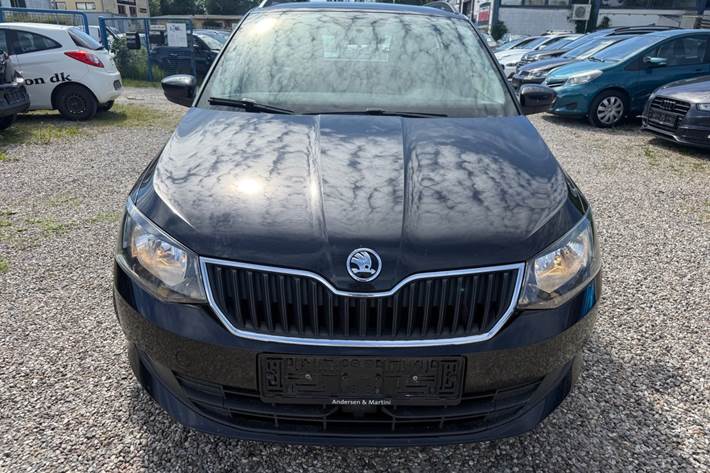 Sort Skoda Fabia fra 2017
