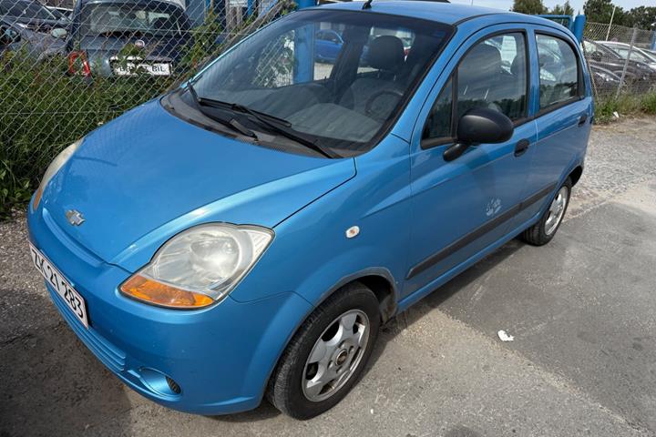 Blå Chevrolet Matiz fra 2008 set udefra