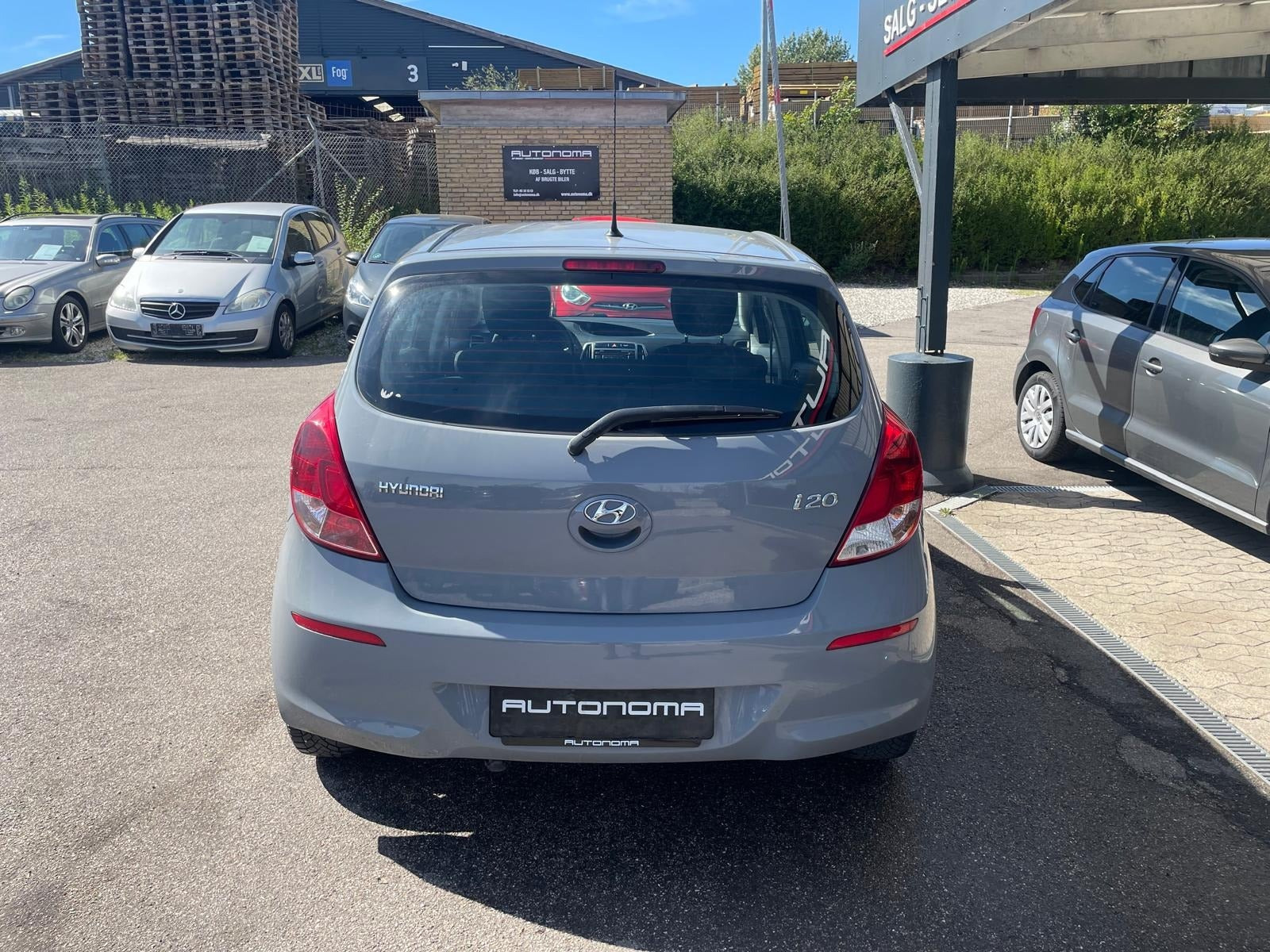 Grøn Hyundai i20 fra 2014