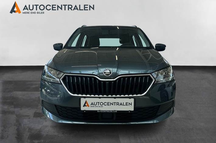 Grå Skoda Fabia fra 2019