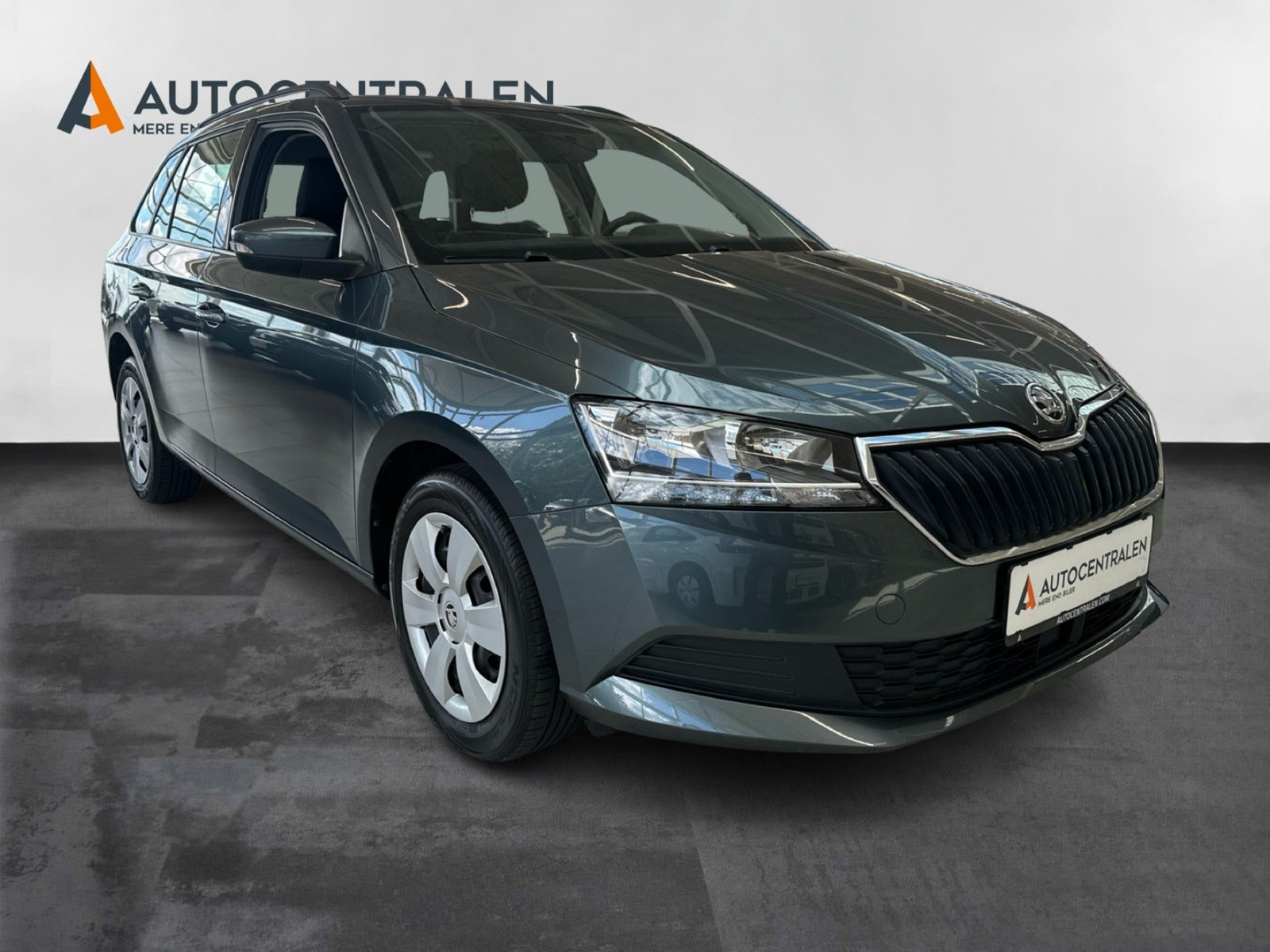Grå Skoda Fabia fra 2019