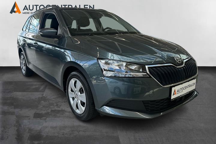 Grå Skoda Fabia fra 2019