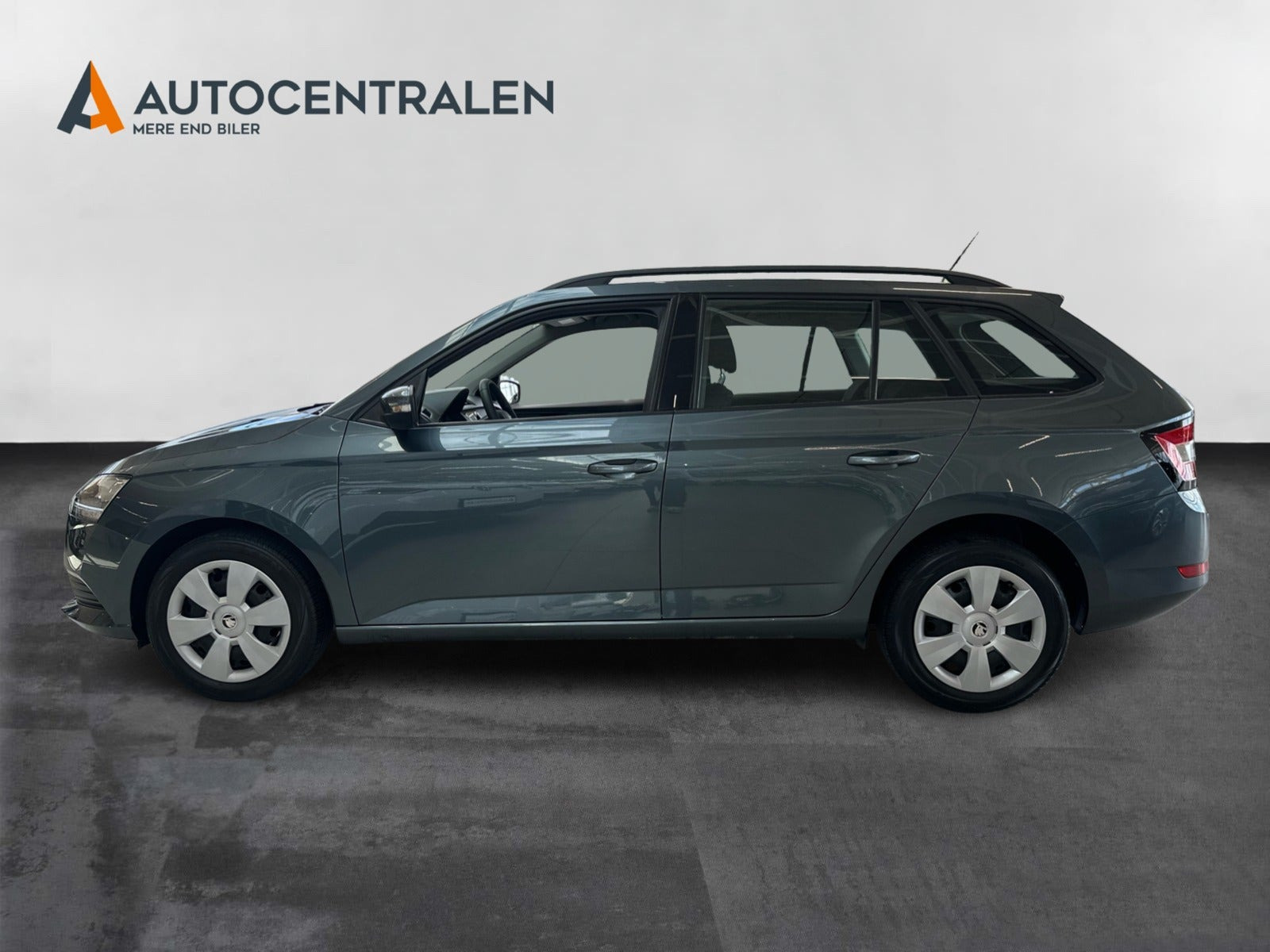 Grå Skoda Fabia fra 2019