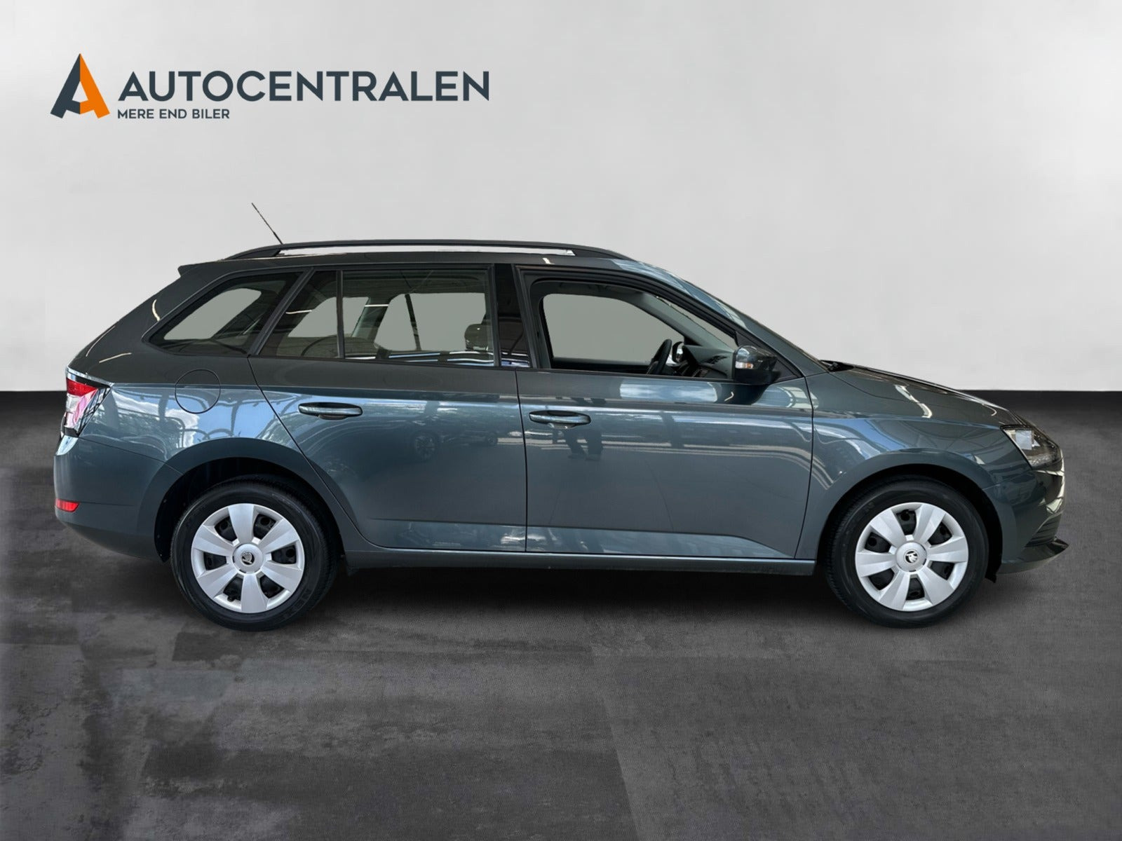 Grå Skoda Fabia fra 2019