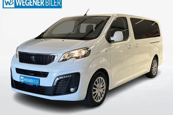 Hvid Peugeot e-Traveller fra 2021