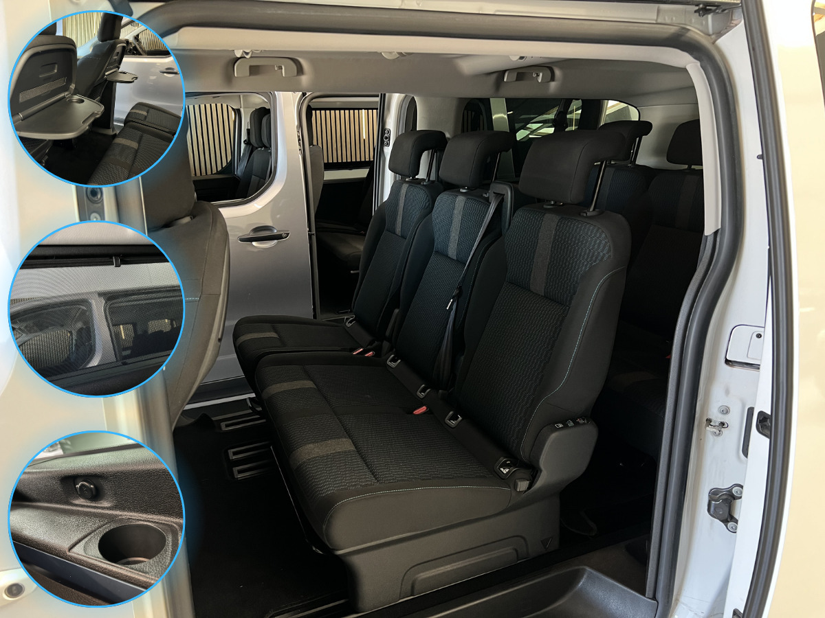 Hvid Peugeot e-Traveller fra 2021