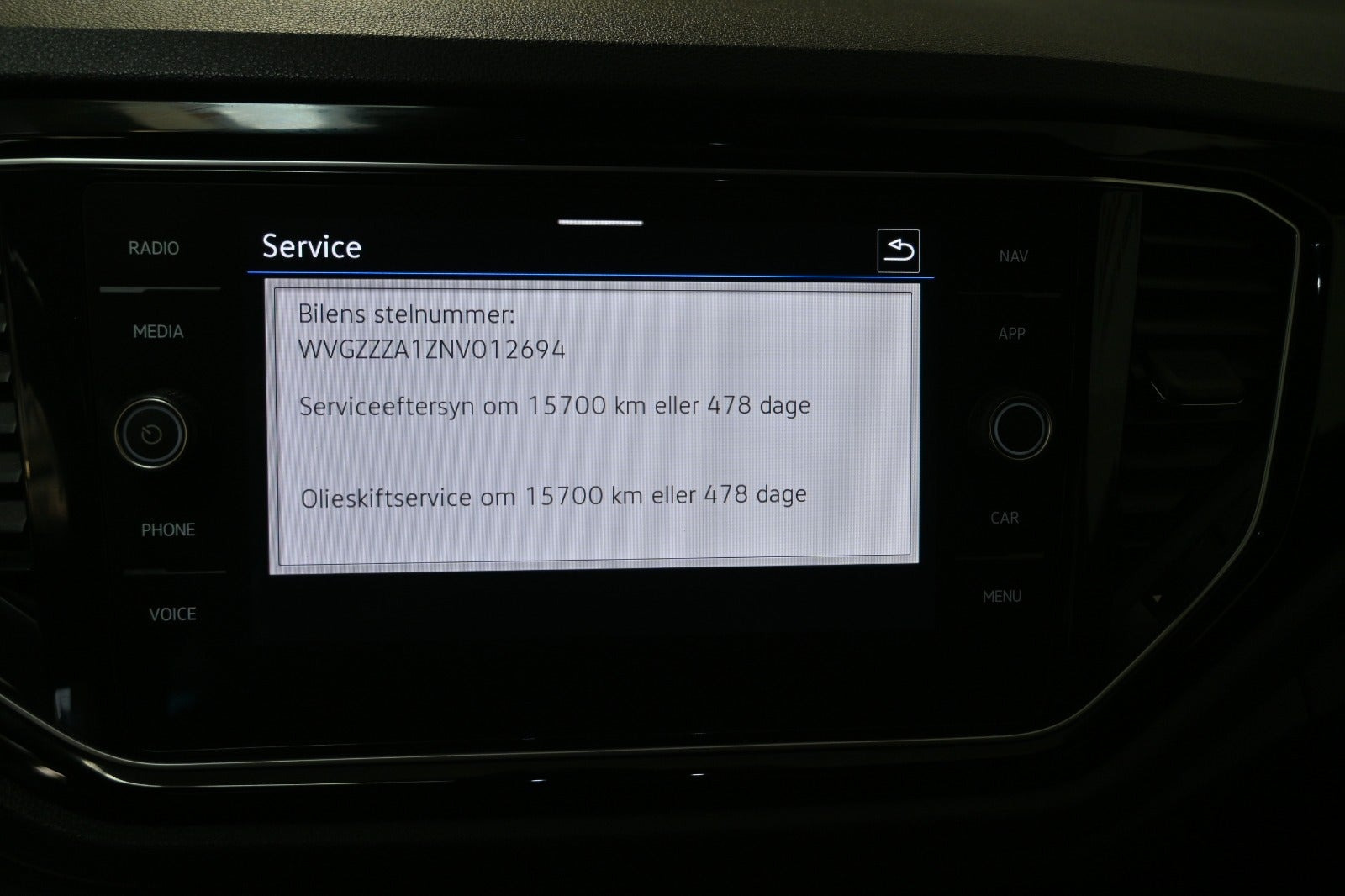 Sort VW T-Roc fra 2022