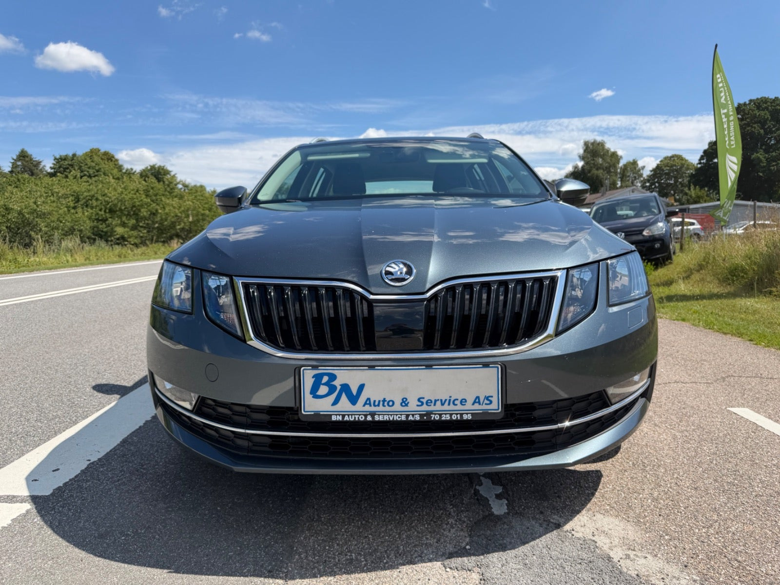 Grå Skoda Octavia fra 2019