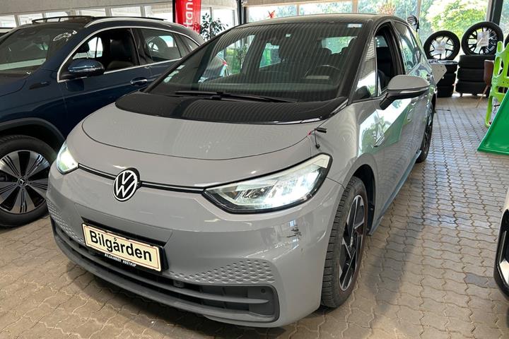 Grå VW ID.3 fra 2021 set udefra