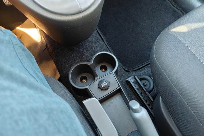 Gul Fiat Panda fra 2012
