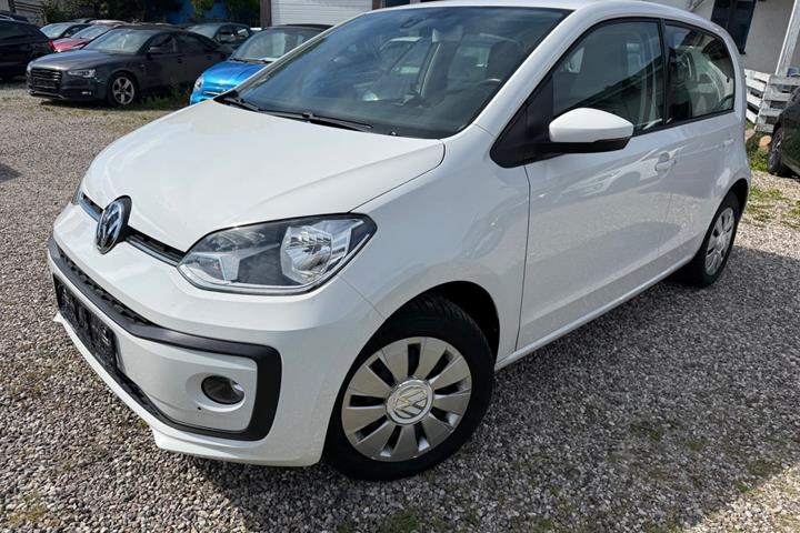 Hvid VW UP! fra 2017 set udefra