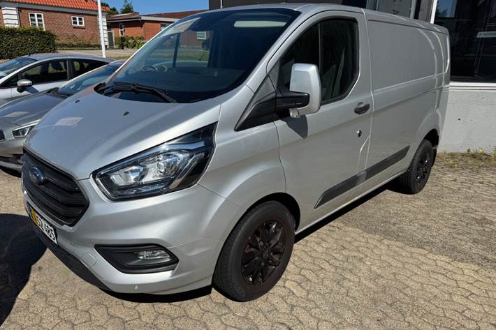 Sort Ford Transit Custom 280 L1 fra 2019 set udefra