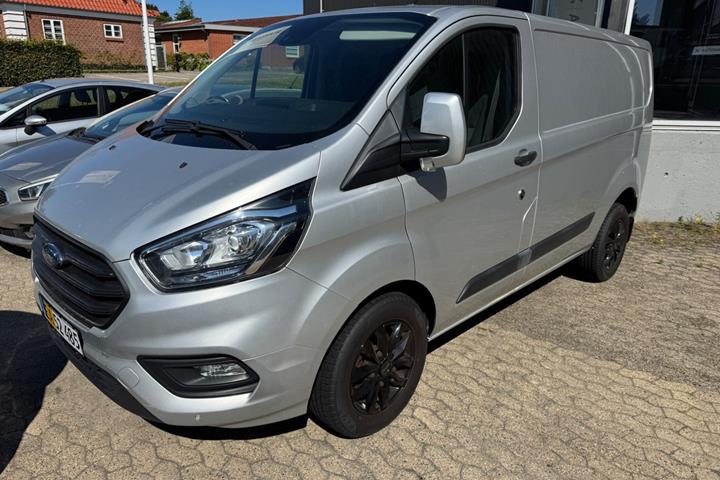 Sort Ford Transit Custom 280 L1 fra 2019 set udefra