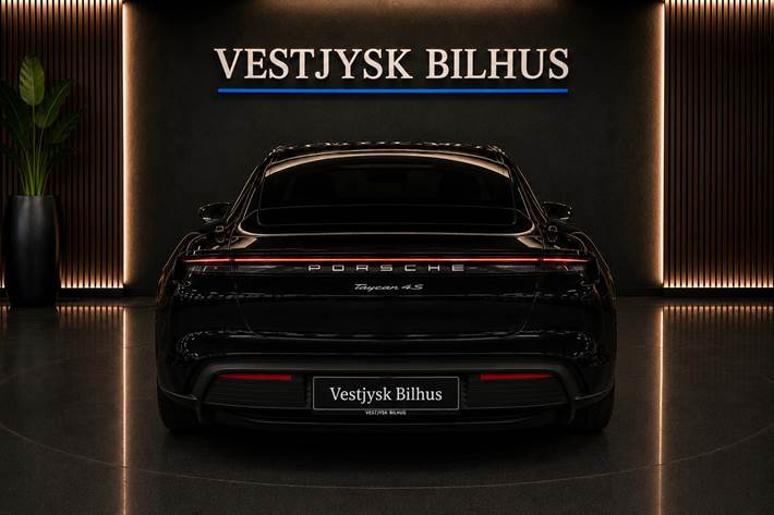 Sort Porsche Taycan 4S fra 2020