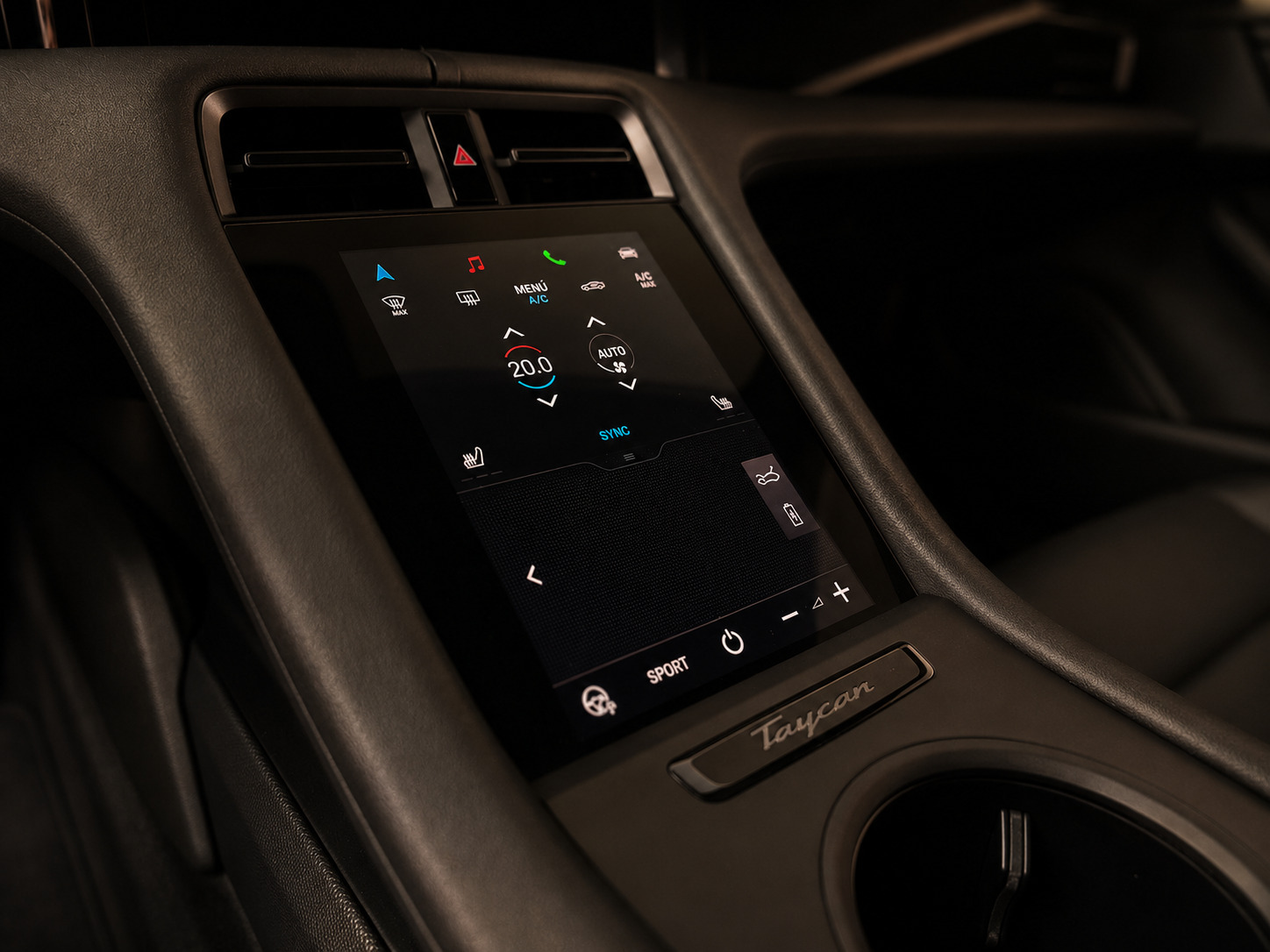 Sort Porsche Taycan 4S fra 2020