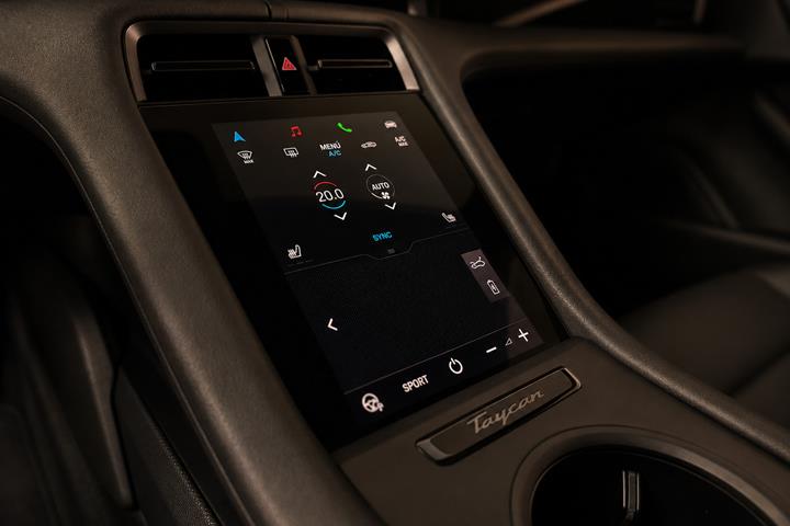 Sort Porsche Taycan 4S fra 2020