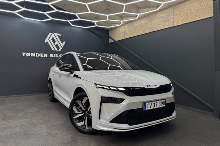 Hvid Skoda Enyaq fra 2026
