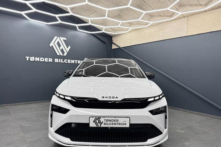 Hvid Skoda Enyaq fra 2026