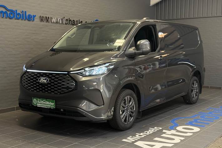 Grå Ford E-Transit Custom 320 L1 fra 2026