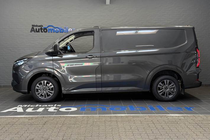 Grå Ford E-Transit Custom 320 L1 fra 2026