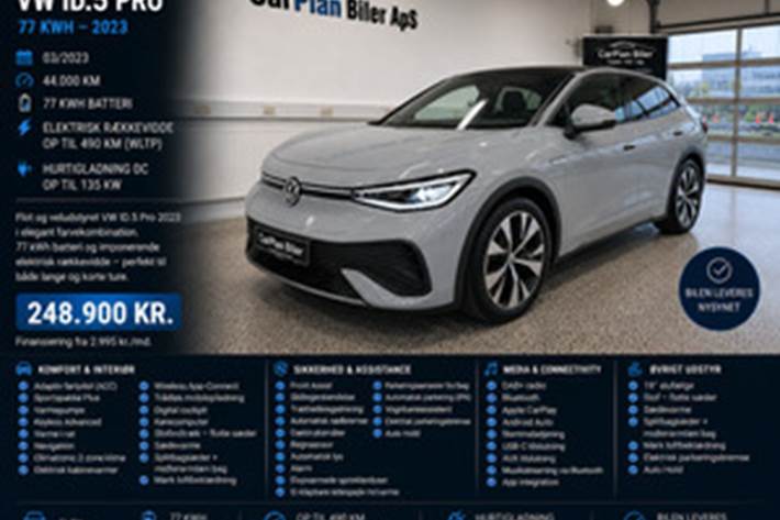 Grå VW ID.5 fra 2022