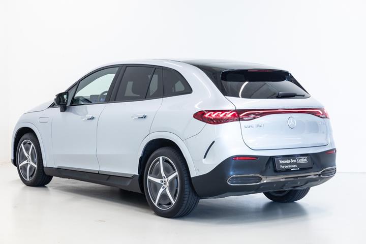 Sølv Mercedes EQE350 SUV fra 2025