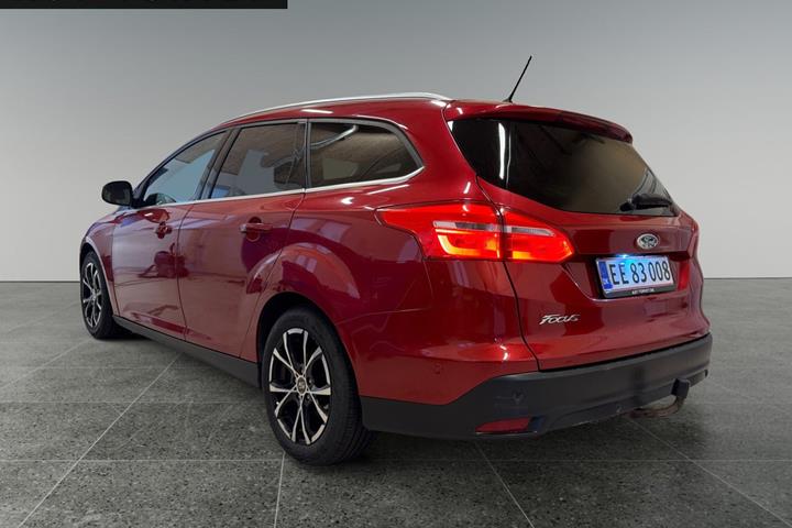 Rød Ford Focus fra 2017