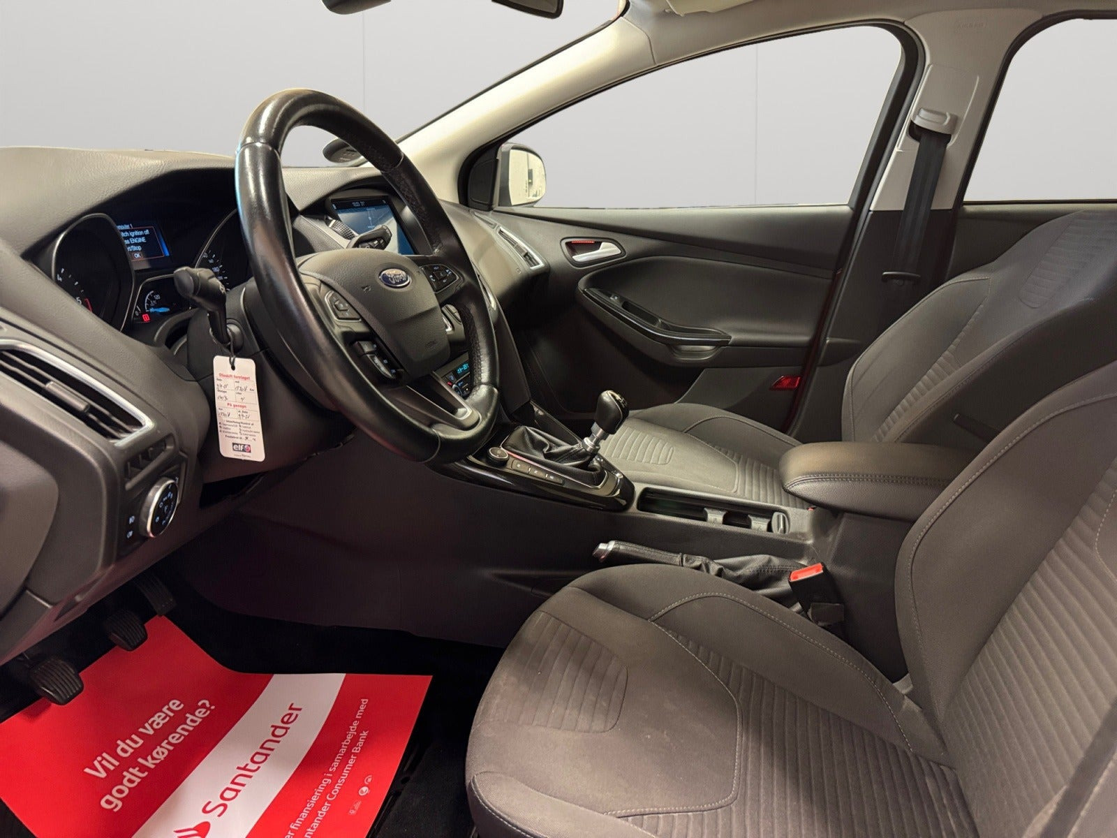Rød Ford Focus fra 2017