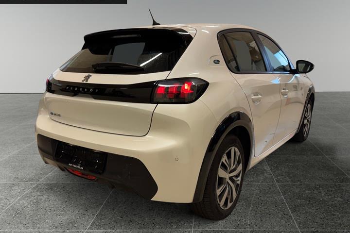 Hvid Peugeot e-208 fra 2021