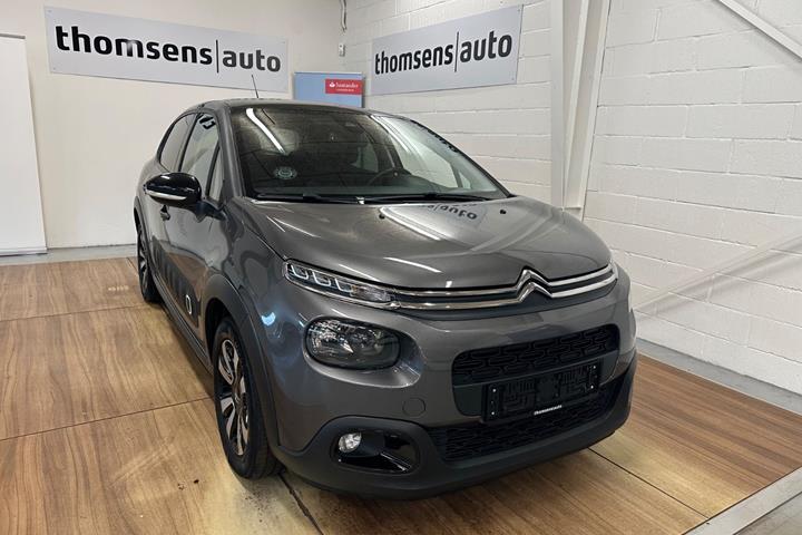 Grå Citroën C3 fra 2020 set udefra